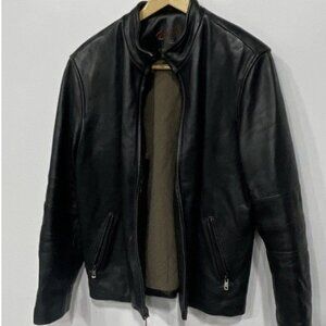 Rogue Black Leather Men's Jacket, small